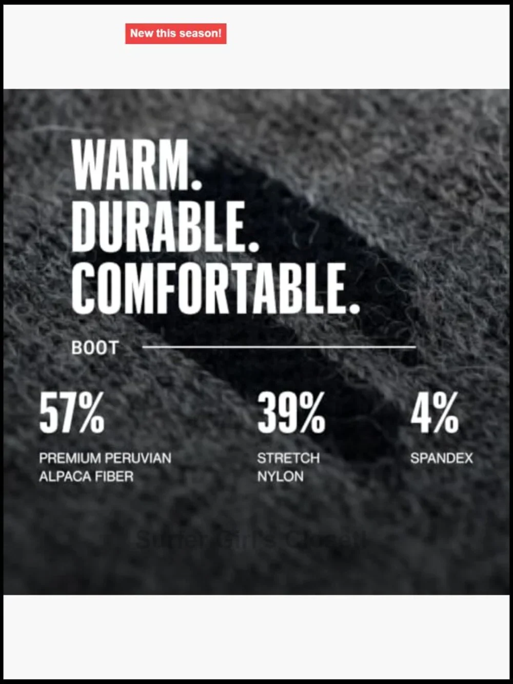 Alpaca Boot Socks, Moisture Wicking, Temperature Regulating, Hiking, Running